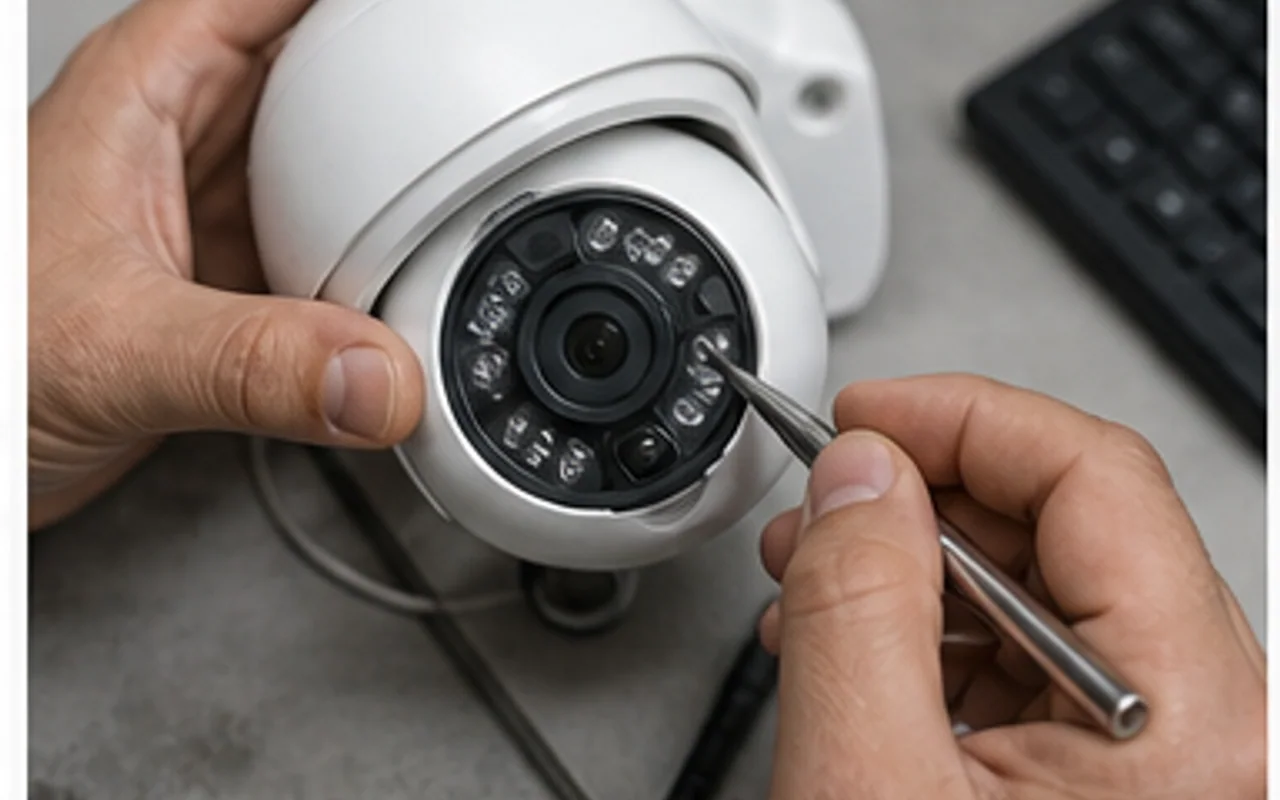 Electronic lock installation