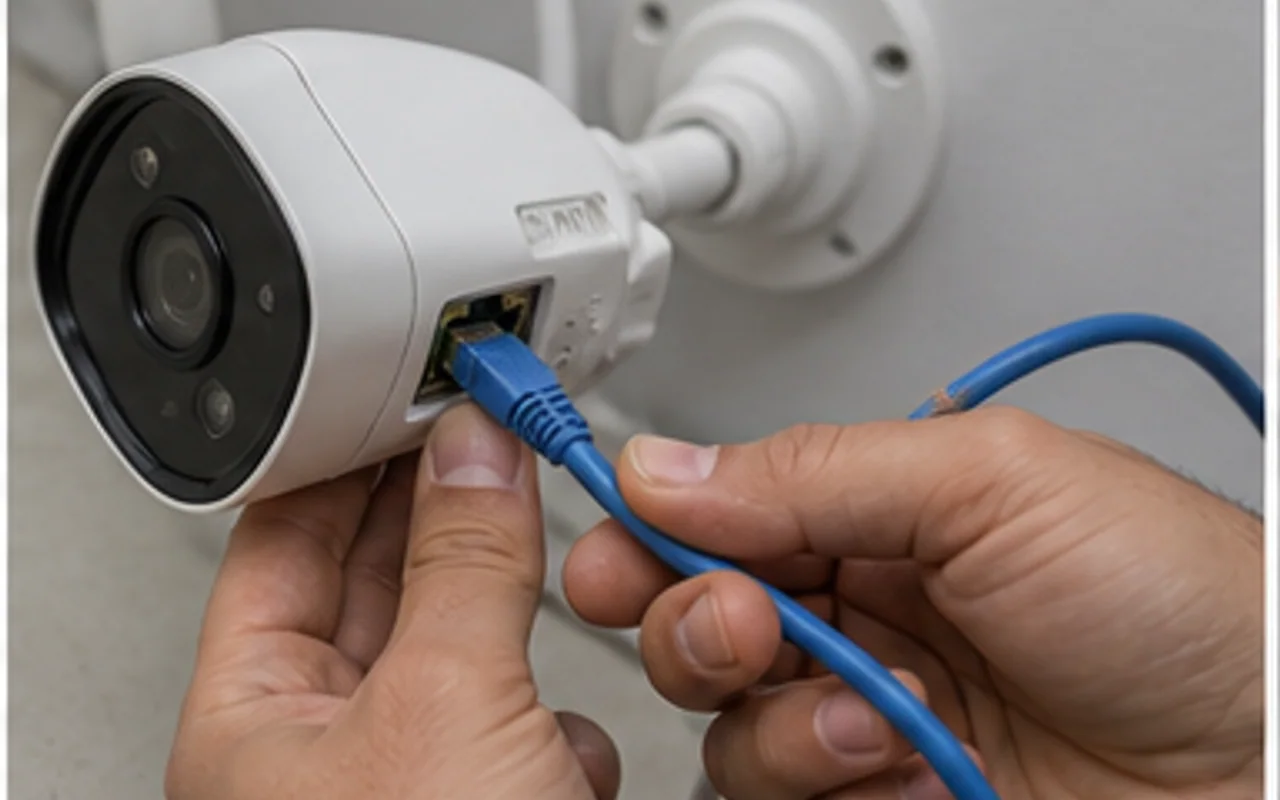 Network outlet installation